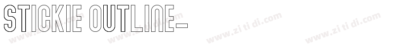 Stickie Outline字体转换